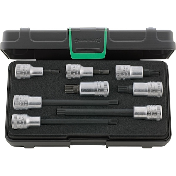 12, 5 mm (1/2") Set: Screwdriver sockets 8-pcs.